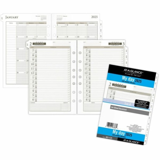 Day Runner Daily Planner One Page Per Day Refill, Loose-Leaf, Desk Size