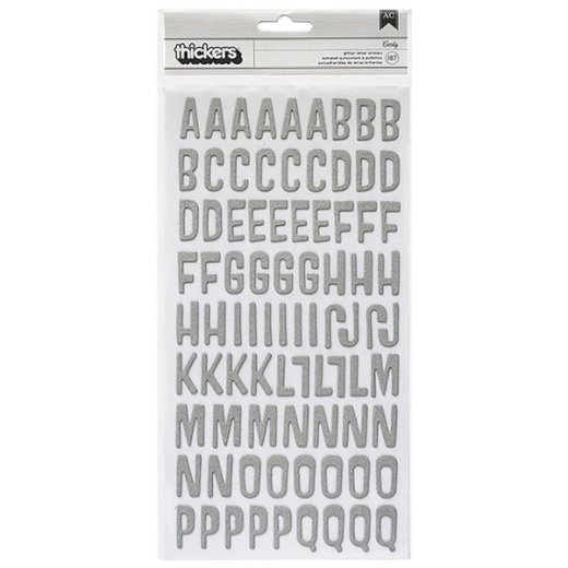 Thickers Pow! Glitter Stickers 6"X11" Sheets 2/Pkg