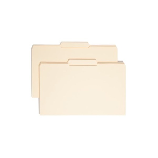 Smead Selected Tab Position Manila File Folders, Legal Size, 1/3 Cut, Position 1, Pack Of 100