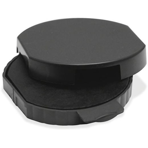Trodat Custom Dater Replacement Ink Pad - 1.8 Diameter - Black Ink - Plastic
