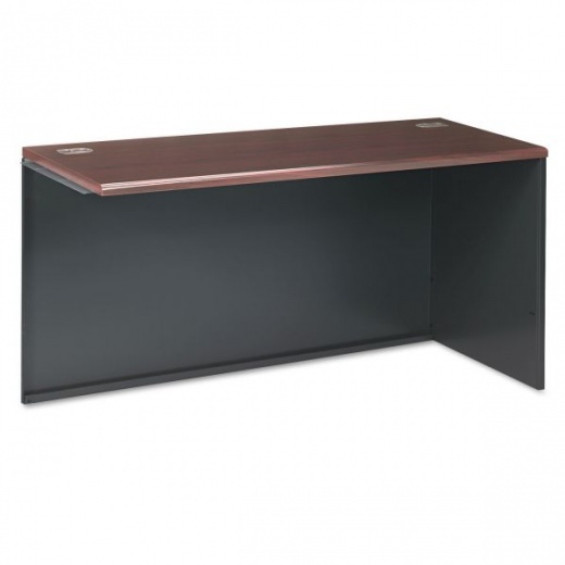 HON 38000 Series Return Shell, Right, 60W X 24D X 29.5H, Mahogany/Charcoal