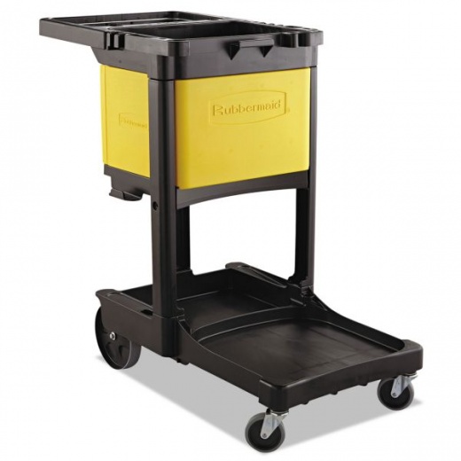 Rubbermaid Commercial Locking Cabinet for Cleaning Carts, Yellow