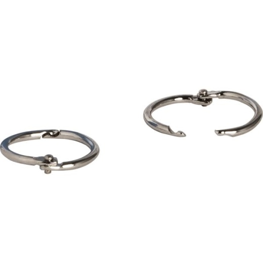Sparco Book Rings, 1", Silver, Box of 100 - Office Essentials