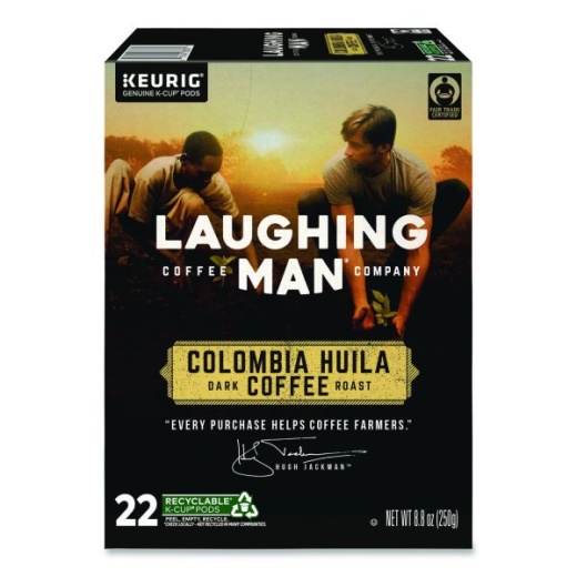 Laughing Man Coffee Company Colombia Huila K-Cup Pods, 22/Box