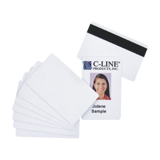 C-Line Graphics Quality Video Grade PVC Card - 100/Pk, 89007
