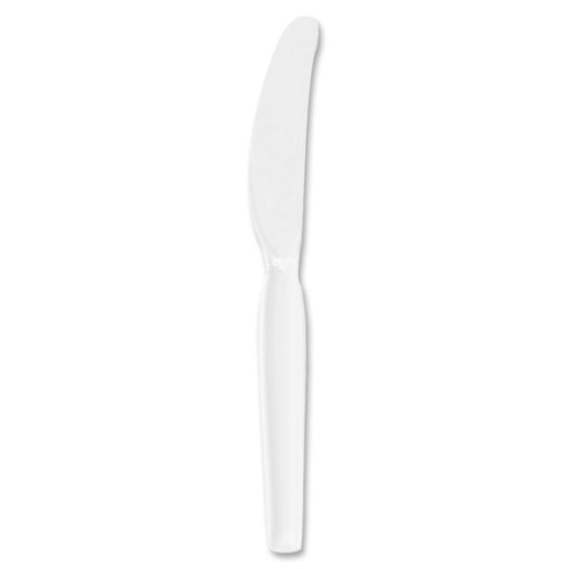 Dixie Heavyweight Disposable Knives Grab-N-Go - 1000 X White Knives per Carton