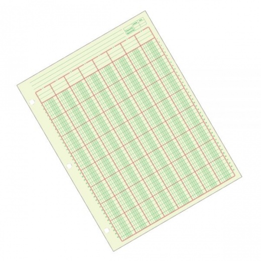 Adams Analysis Pad, 8 1/2" X 11", 100 Pages (50 Sheets), 8 Columns, Green