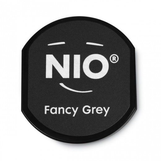 Nio Ink Pad for Nio Stamp with Voucher, 2.75 x 2.75, Fancy Gray