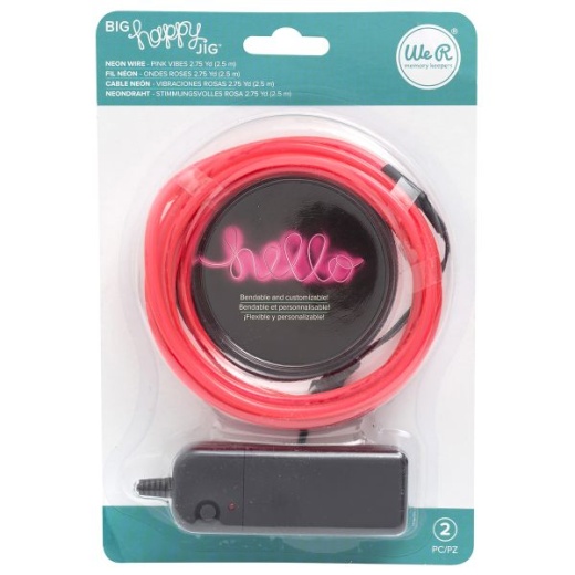 We R Memory Keepers Big Happy Jig Neon Wire 2Pcs