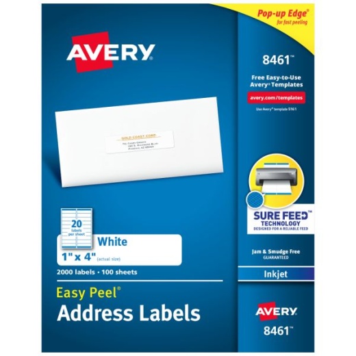 Avery Easy Peel Address Labels With Sure Feed Technology