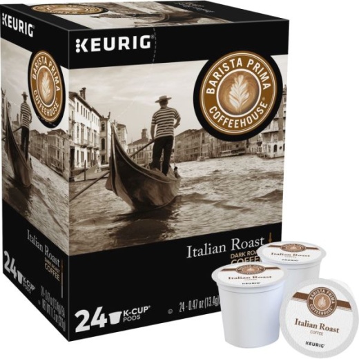 Barista Prima Coffeehouse Italian Roast K-Cups Coffee Pack