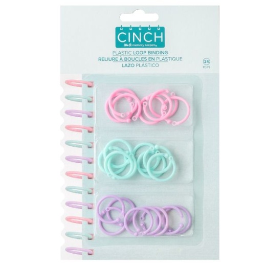 We R Memory Keepers Cinch Plastic Loop Binding 24/Pkg