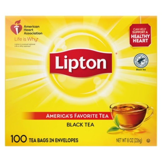 Lipton Tea Bags, Box of 100