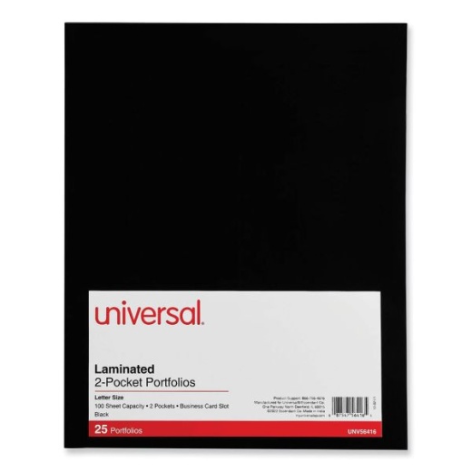 Universal Laminated Two-Pocket Folder
