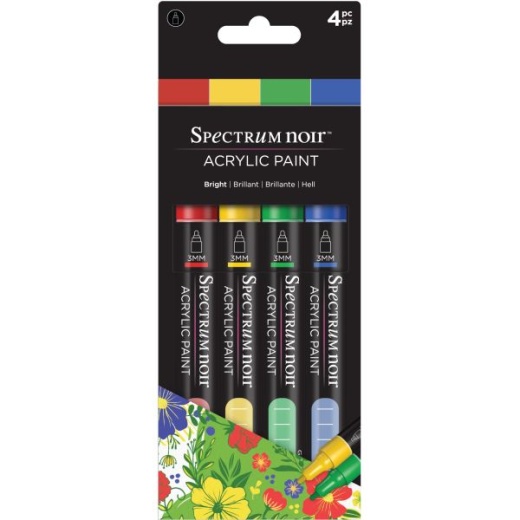 Spectrum Noir Acrylic Paint Marker Set 4/Pkg