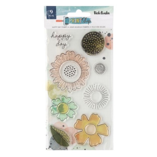 Vicki Boutin Print Shop Clear Stamps 9/Pkg - Unleash Your Creativity!