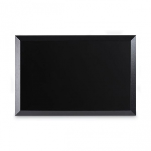 MasterVision Kamashi Wet-Erase Board 36 x 24 - Black Surface with Black Wood Frame