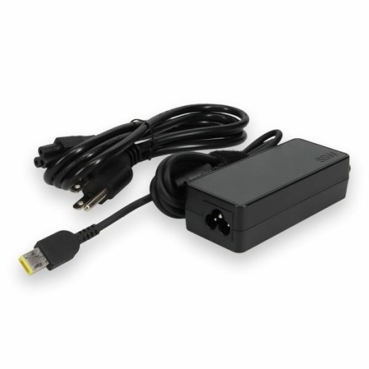 Addon Lenovo 0B47455 Compatible 65W 20V At 3.25A Black Slim Tip Laptop Power Adapter And Cable