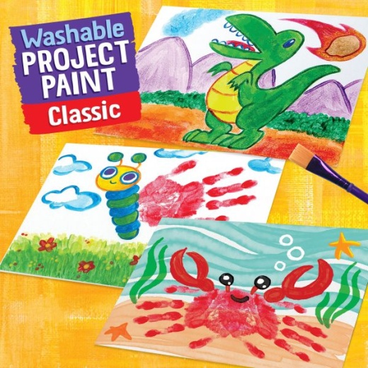 Crayola Washable Finger Paint 8oz 3/Pkg