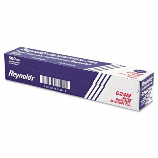 Reynolds Wrap Metro Aluminum Foil Roll, Heavy Duty Gauge, 18" X 500 Ft