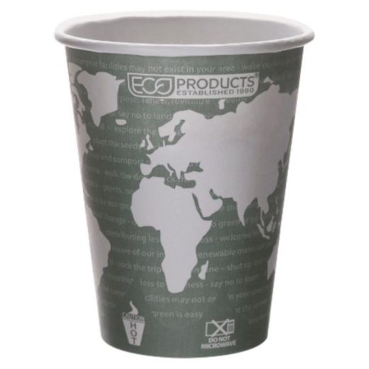 Eco-Products 12 Oz World Art Hot Beverage Cups