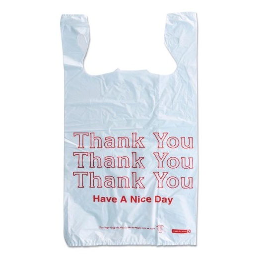 Monarch Plastic Thank You - Have A Nice Day Shopping Bags