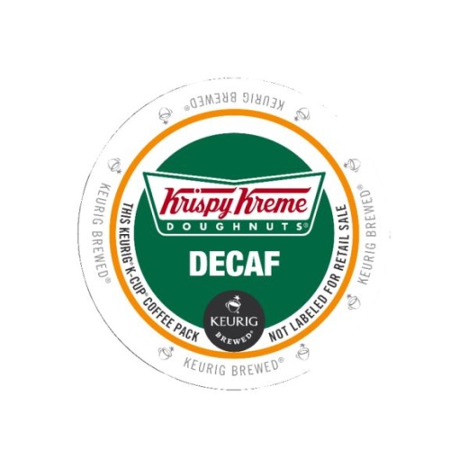 Krispy Kreme Doughnuts Decaf Coffee K-Cups, Medium Roast, 24/Box