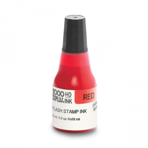 Cosco 2000Plus Pre-Ink High Definition Refill Ink, Red, 0.9 Oz Bottle