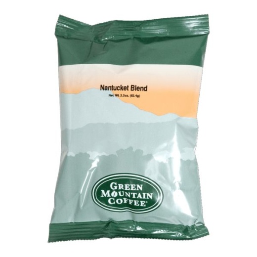 Green Mountain Ground Coffee Fraction Packs, Nantucket Blend, Medium Roast, 2.2 Oz, 50 Packets