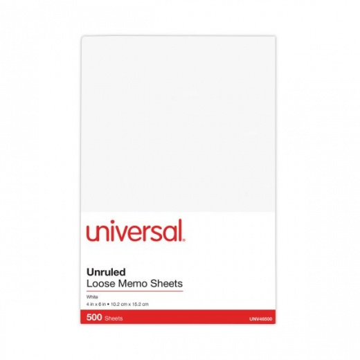 Ampad Scratch Pads Unruled 100 White 4 x 6 Sheets Dozen