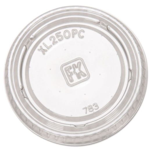 Fabri-Kal Portion Cup Lids - Fits 1.5 Oz to 2.5 Oz Cups, Clear