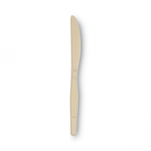 Dixie SmartStock Plastic Cutlery Refill, Knives, 7", Series-O Mediumweight Bio-Blend Beige, 40/Pack, 24 Packs/Carton