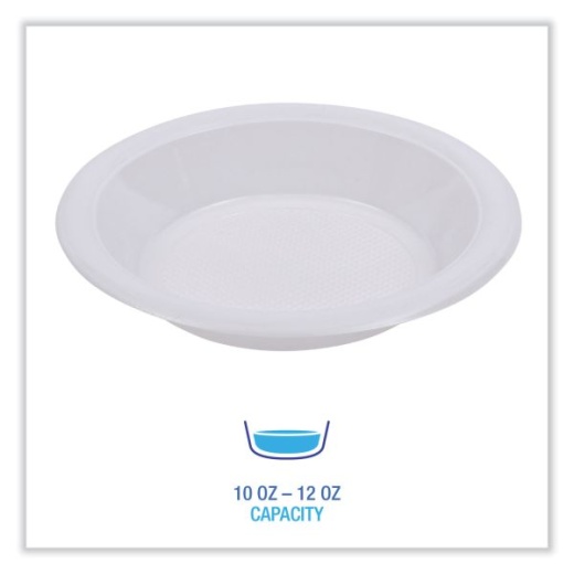 Boardwalk Hi-Impact Plastic Dinnerware, Plate, 10 Diameter, White, 500-carton