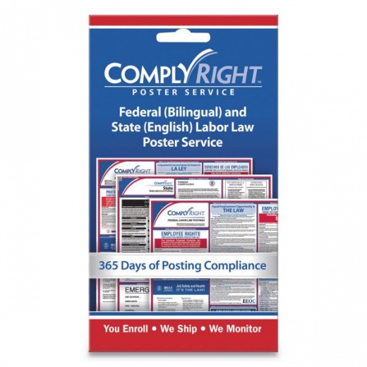 Complyright Labor Law Poster Service - State Labor Law, 4 x 7