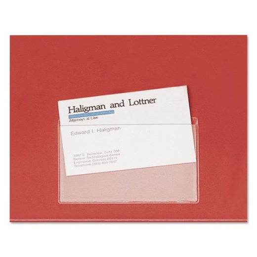 Cardinal Hold It Poly Business Card Pocket, Top Load, 3.75 X 2.38, Clear, 10/Pack