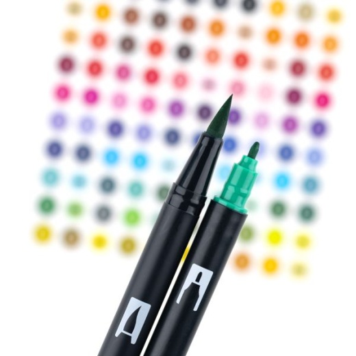 Kuretake ZIG Clean Color Dot Dual-Tip Markers 4/Pkg-Assorted