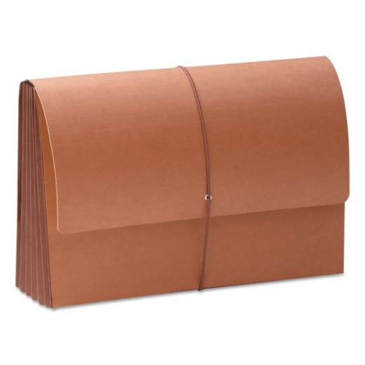 Smead Extra-Wide Super-Tuff Wallet, Legal Size, 5 1/4" Expansion, 30% Recycled, Redrope