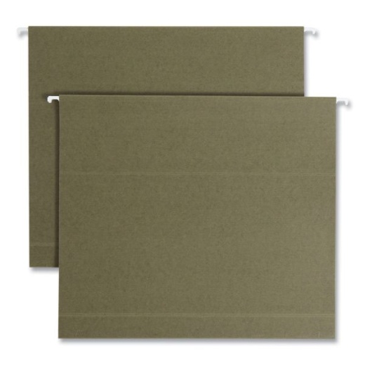 Smead Box Bottom Hanging File Folders - 2" Capacity, Letter Size, Standard Green, 25/Box