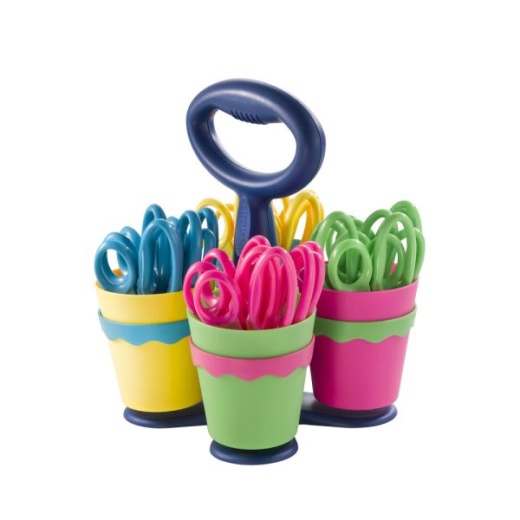 Westcott Kids Anti-Microbial Product Protection Scissors With Caddy, 5"