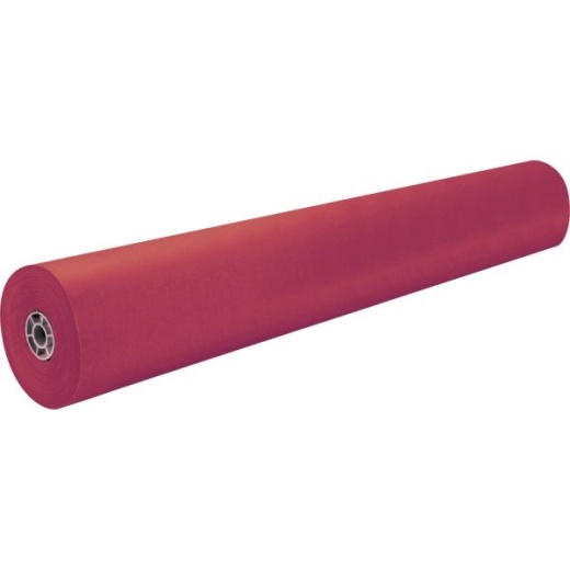 Pacon Rainbow Duo-Finish Kraft Paper Roll, 36 X 1000', Scarlet