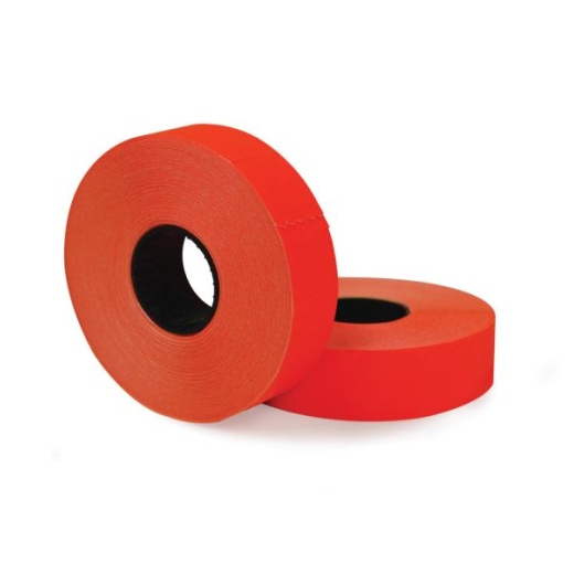 2-Line Price-Marking Labels, Red, 1,750 Labels Per Roll, Pack Of 2 Rolls