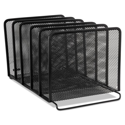 Rolodex Mesh Stacking Sorter, 5 Sections, Letter to Legal Size Files