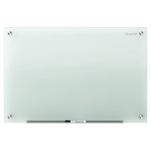 Quartet Infinity Tempered Glass Unframed Non-Magnetic Dry-Erase Whiteboard, 48" x 36", Frosted