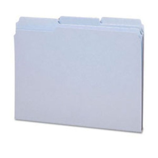 Smead 1/3-Cut 2-Ply Color File Folders, Letter Size, Gray