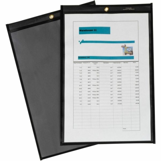 C-Line Stitched Shop Ticket Holders - Heavy Duty Vinyl - 25/Box