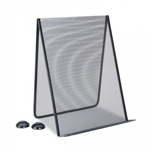 Universal Metal Mesh Document Holder - 35 Sheet Capacity, Metal, Black