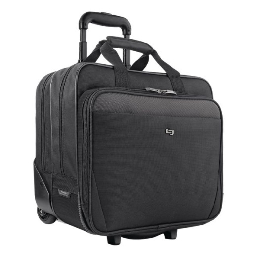 Solo Classic Rolling Carrying Case For 17.3" Laptops, Black
