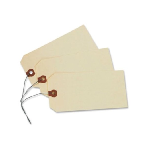 Avery Manila 'G' Shipping Tags - 2.75" Length x 1.37" Width - Rectangular - Wire Fastener - 1000 / Box - Manila