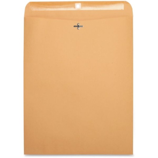 Business Source Heavy-Duty Clasp Envelopes - Clasp - #110 - 12" Width X 15 1/2" Length - 28 Lb - Clasp - Kraft - 100 / Box - Kraft