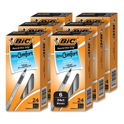 Bic Round Stic Grip Xtra Comfort Ballpoint Pen